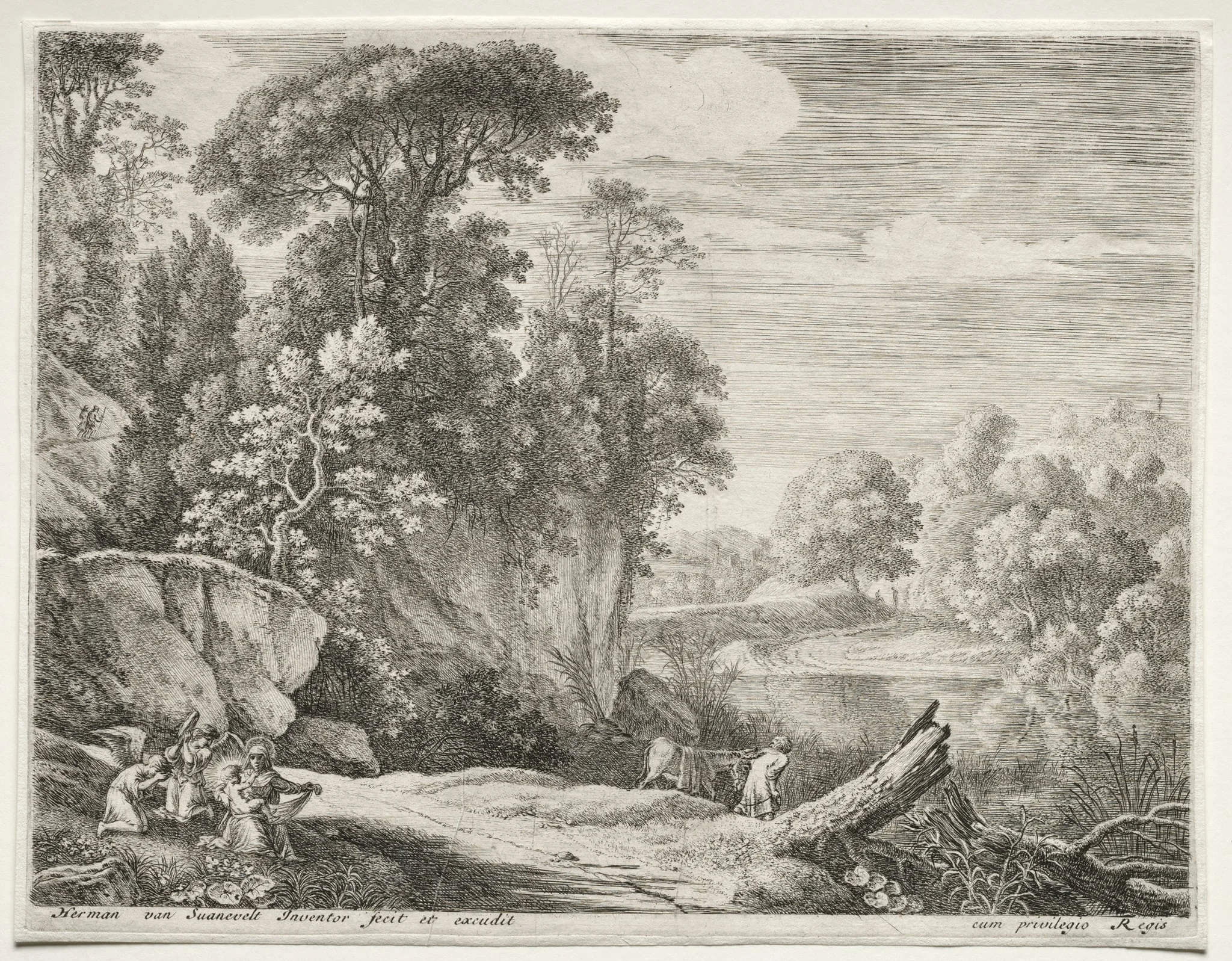 The Donkey Led to the River, detail