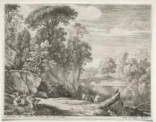 The Donkey Led to the River, by Herman van Swanevelt, 1653