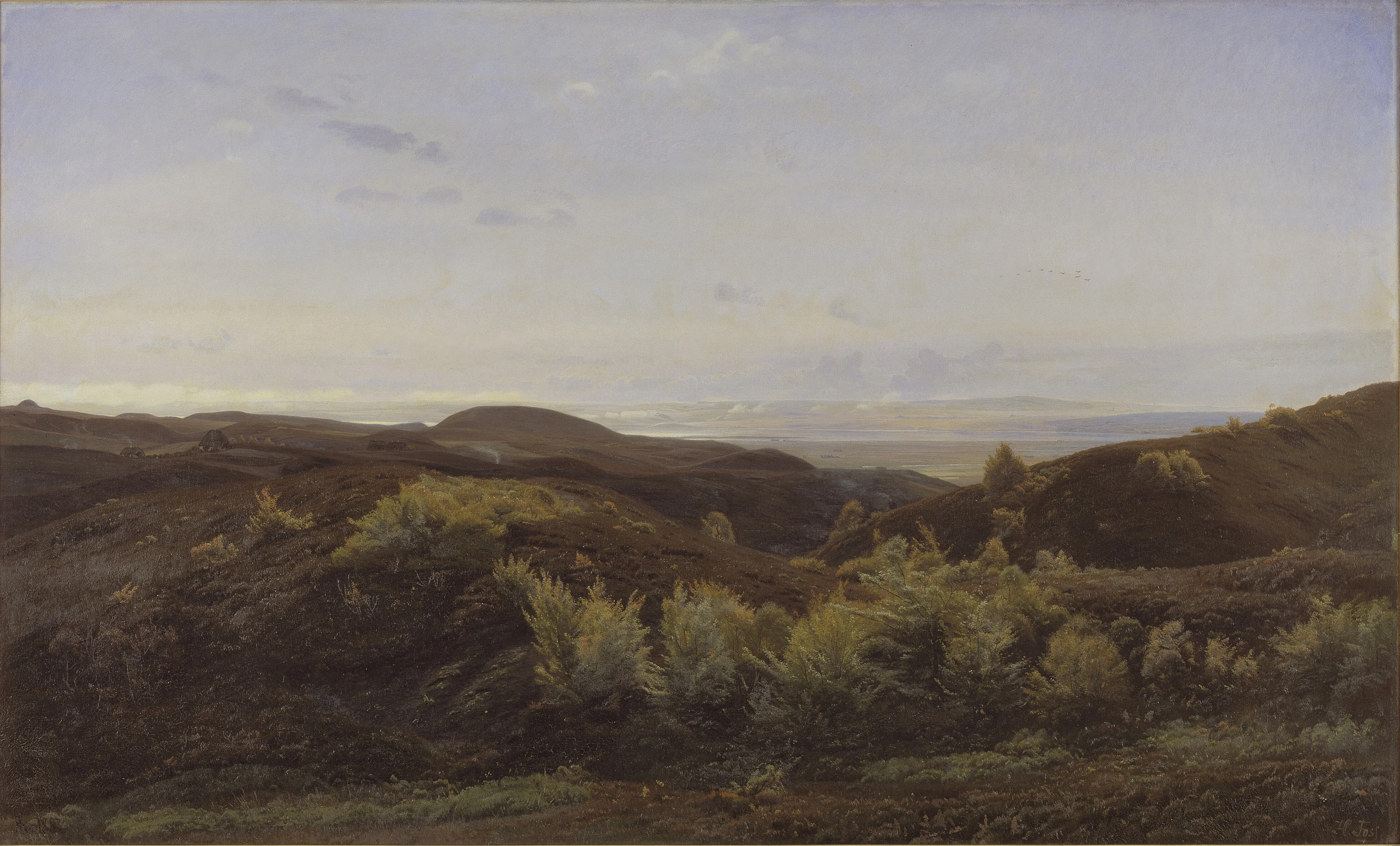 Heather Hills near Rye, Jutland, detail
