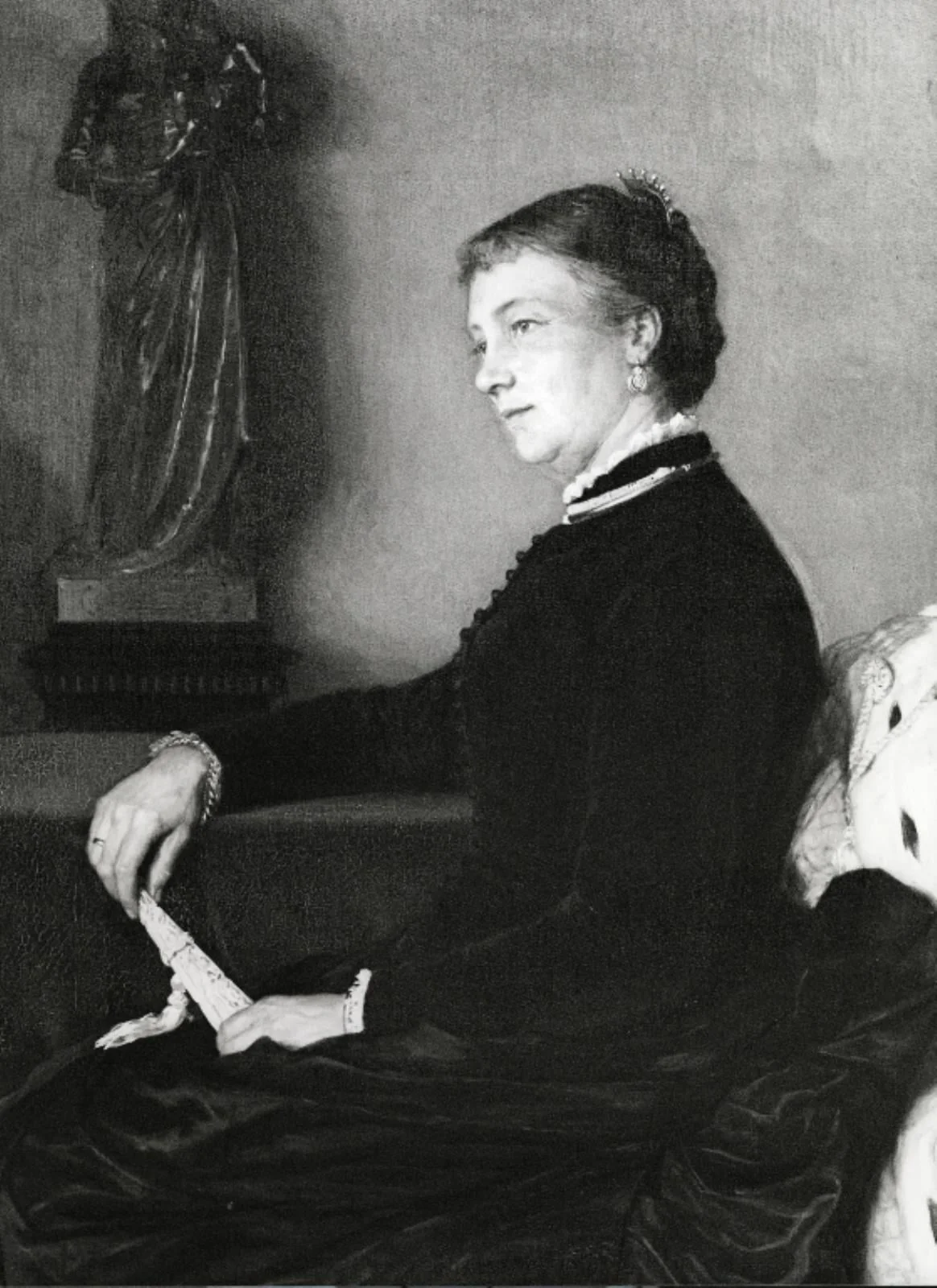 Fru Johanne Andersen, f. Schumacher, detail
