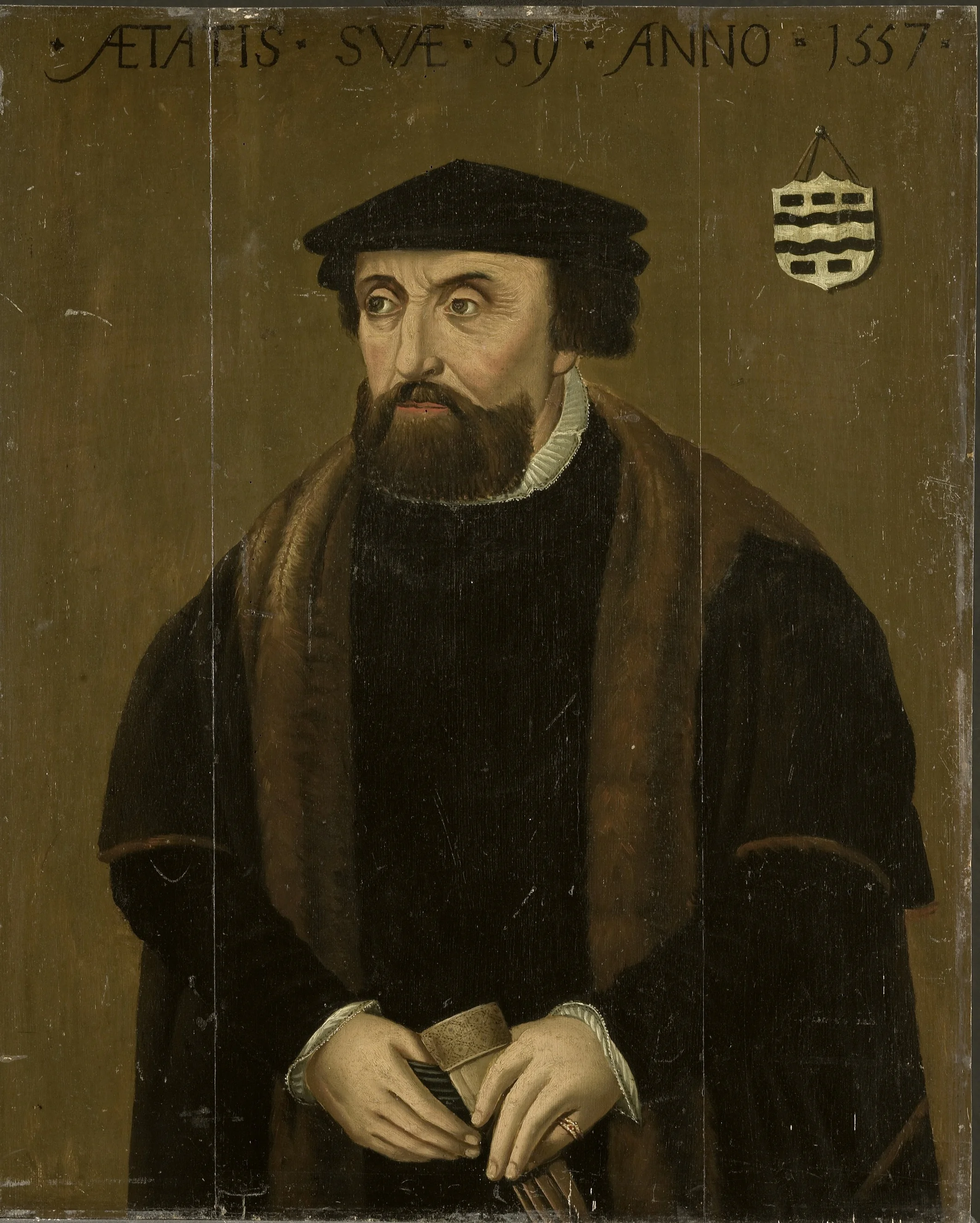 Portrait of a Man, perhaps Willem Simon-Maertensz, Lord of Stavenisse and Cromstrijen, repeatedly Burgomaster of Zierikzee, detail