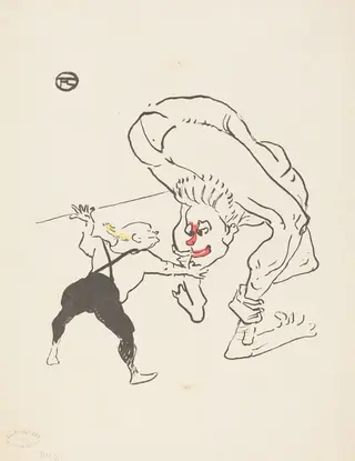 The Marco Brothers, by Henri de Toulouse-Lautrec, paint, 1895