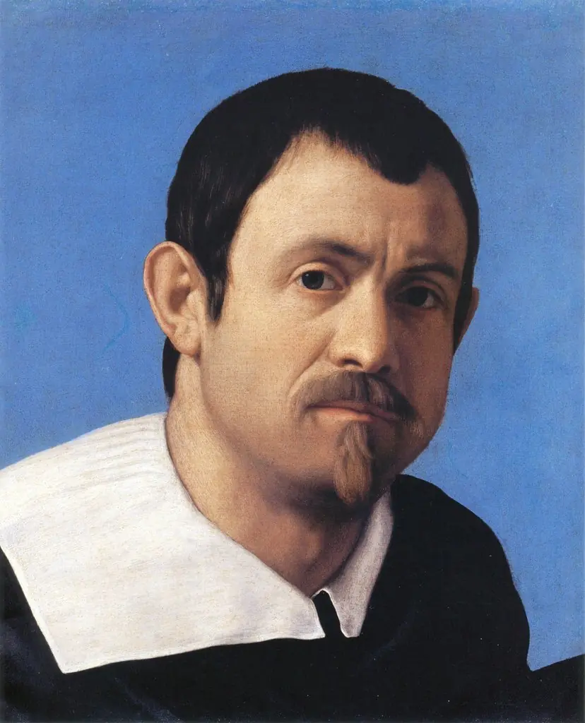Self-portrait, by Giovanni Battista Salvi da Sassoferrato, oil, 1646