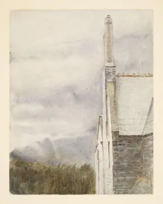 Rain, Lingholm, by Beatrix Potter, watercolor, 1898