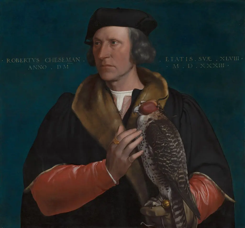 Portrait of Robert Cheseman (1485-1547), by Hans Holbein the Younger, oil, 1533