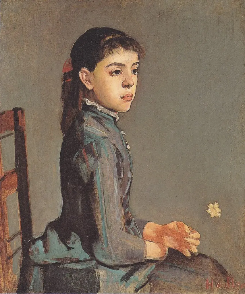 Bildnis Louise-Delphine Duchosal, by Ferdinand Hodler, oil, 1893