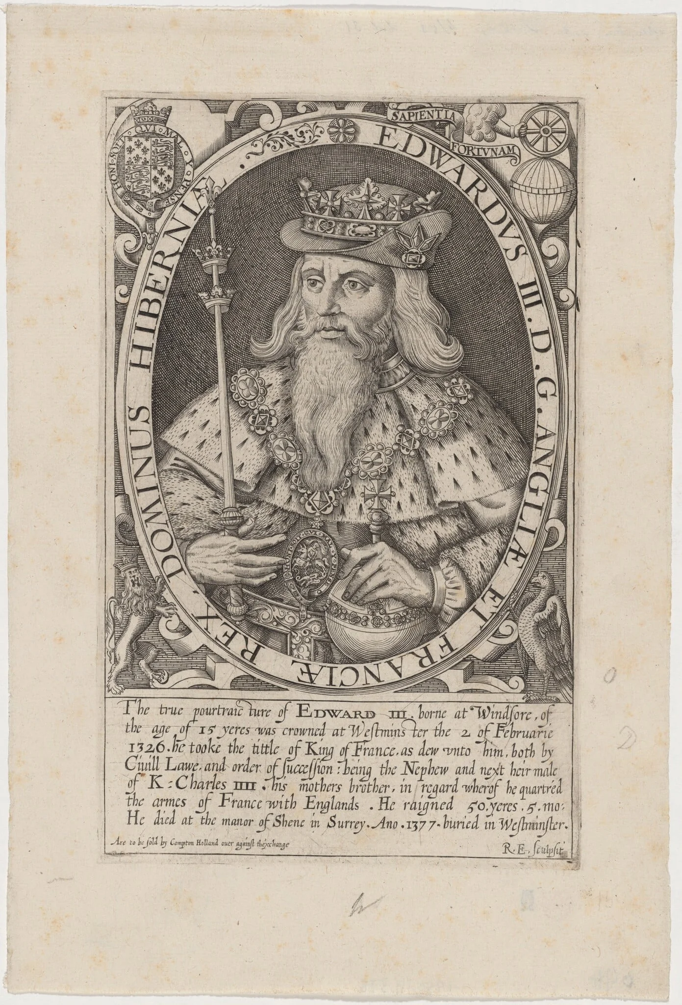 Edward III of England, detail