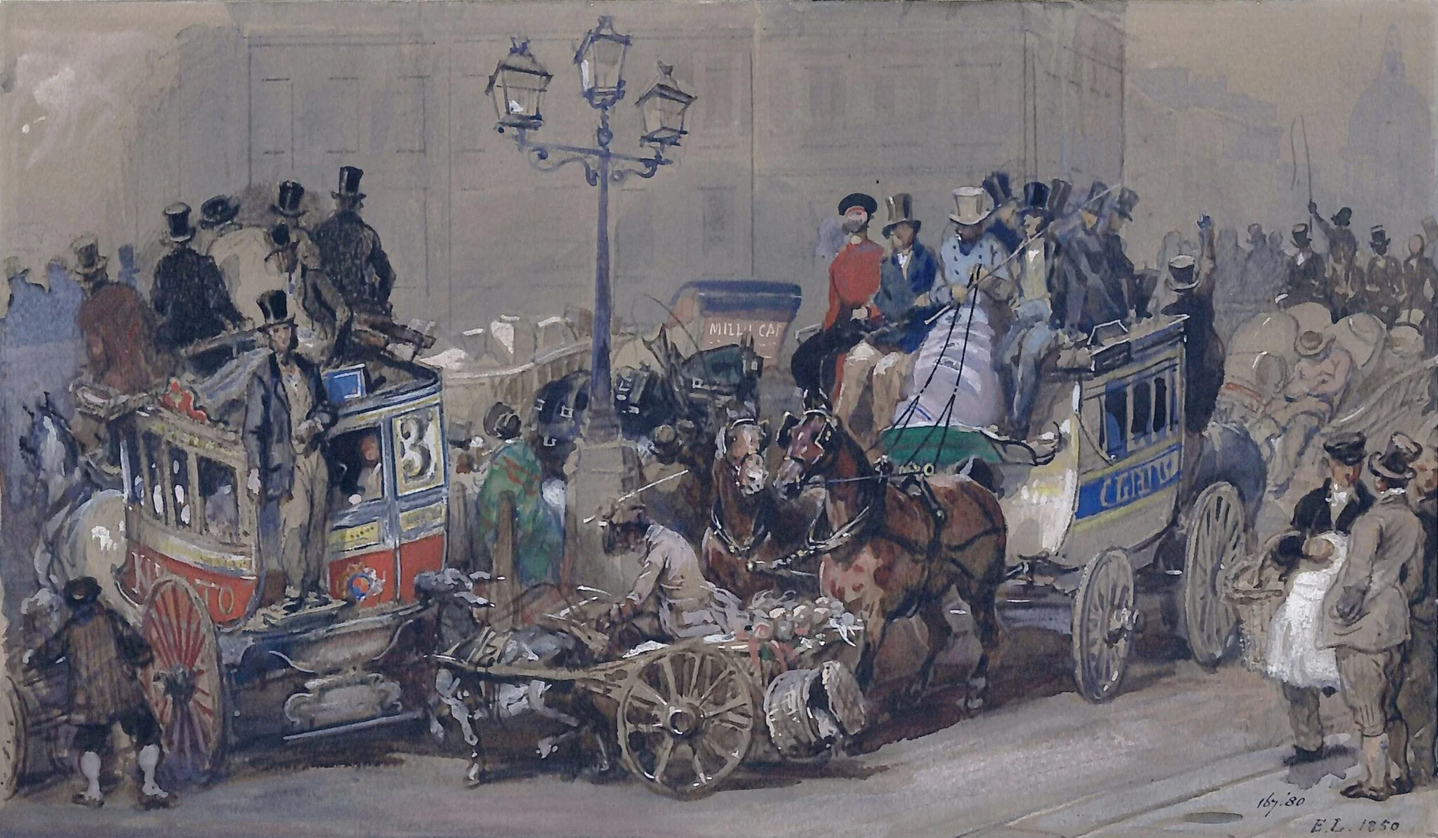 Ludgate Circus, London, detail