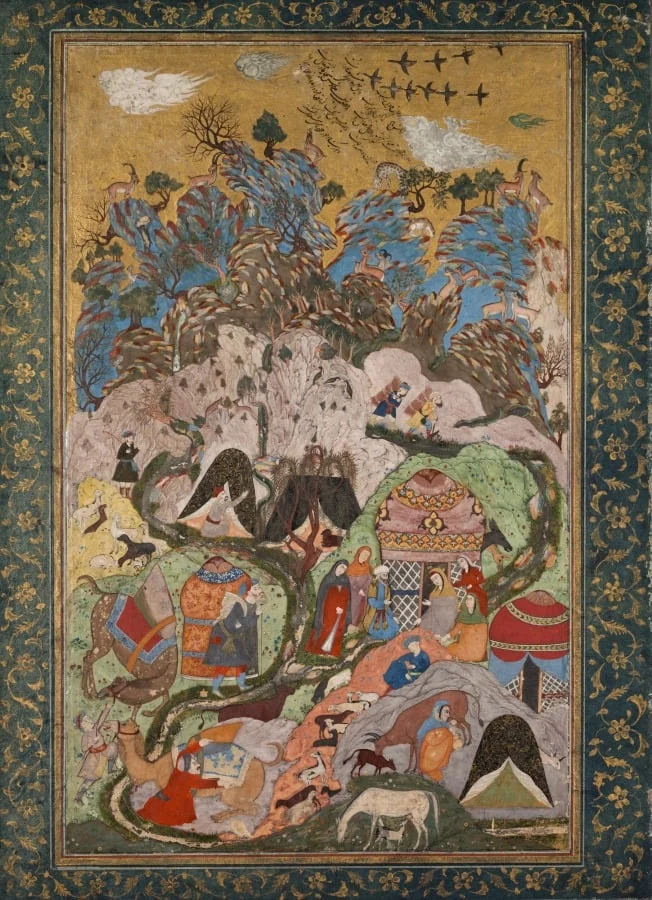 Encampment in the Mountains, detail