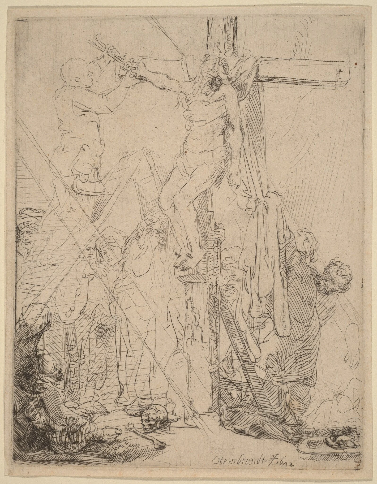 The Descent from the Cross: a Sketch, detail