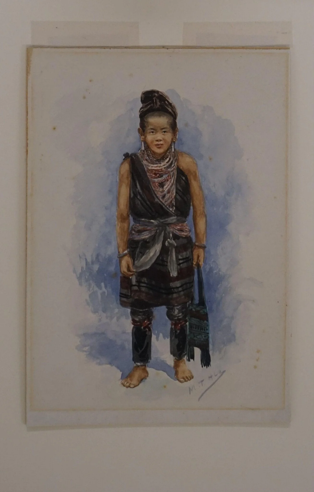 A kayah woman, detail