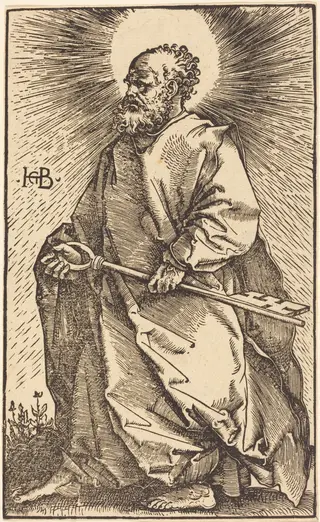 Saint Peter, by Hans Baldung Grien, ink, 1519
