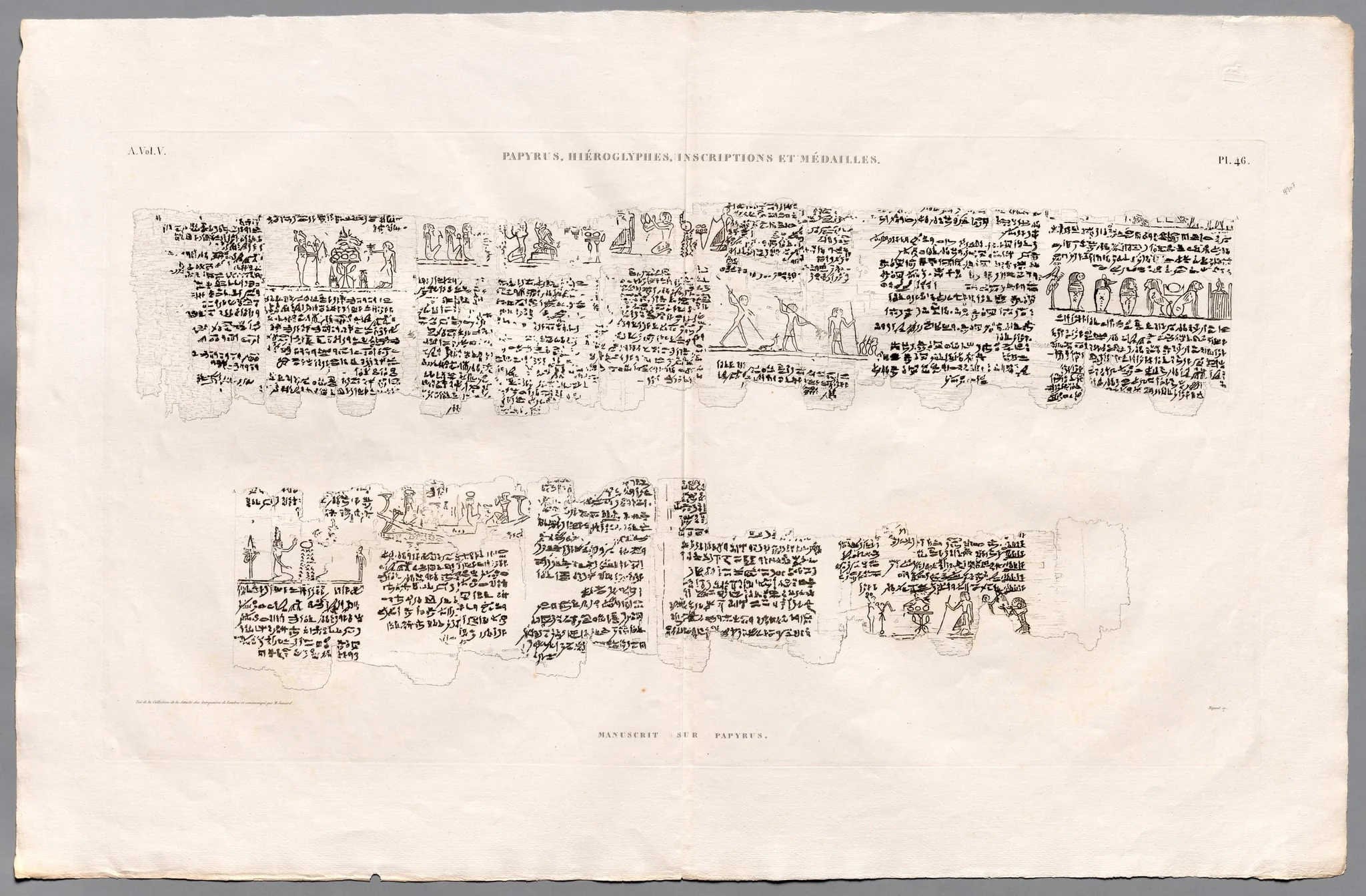 Description of Egypt: Thebes. Medynet-abou, Vol V, pl. 46, detail