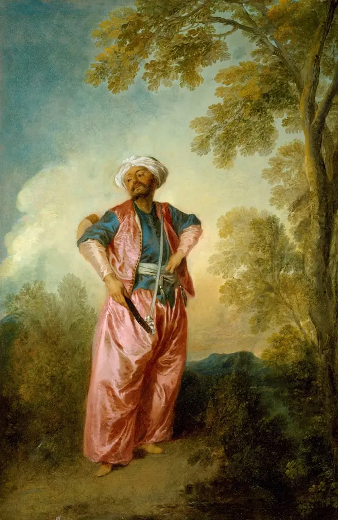 The Amorous Turk, by Nicolas Lancret, oil, 1726