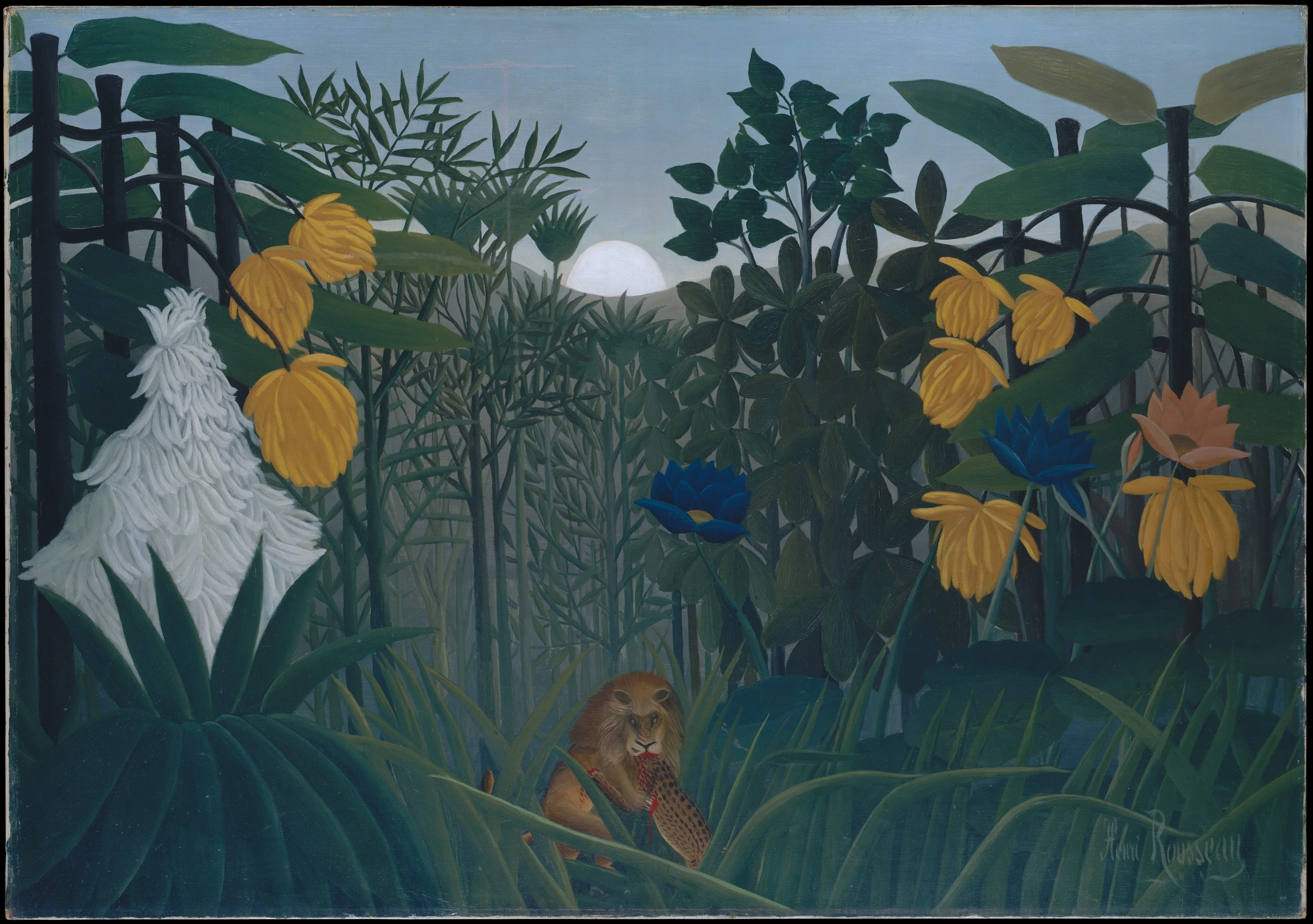 The Repast of the Lion, detail