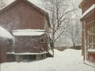Snefokk i Majorstuveien 8, by Amaldus Nielsen, unspecified, 1893