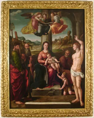 Santa Conversación, by Niccolò Pisano, oil
