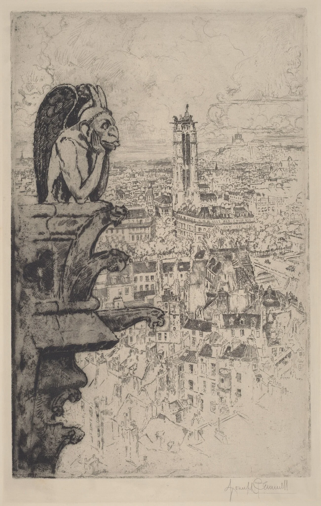 Le Stryge, detail