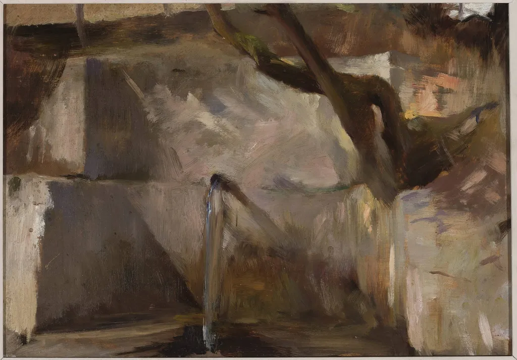 Fountain near Yalta. From the journey to Crimea, by Jan Ciągliński, oil, 1897