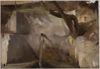 Fountain near Yalta. From the journey to Crimea, by Jan Ciągliński, oil, 1897