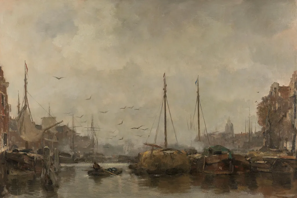 Cityscape, by Jacob Maris, oil, 1894
