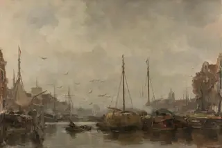 Cityscape, by Jacob Maris, oil, 1894