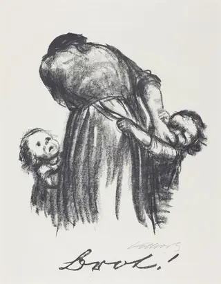 Bread (Brot), by Käthe Kollwitz, ink, 1924