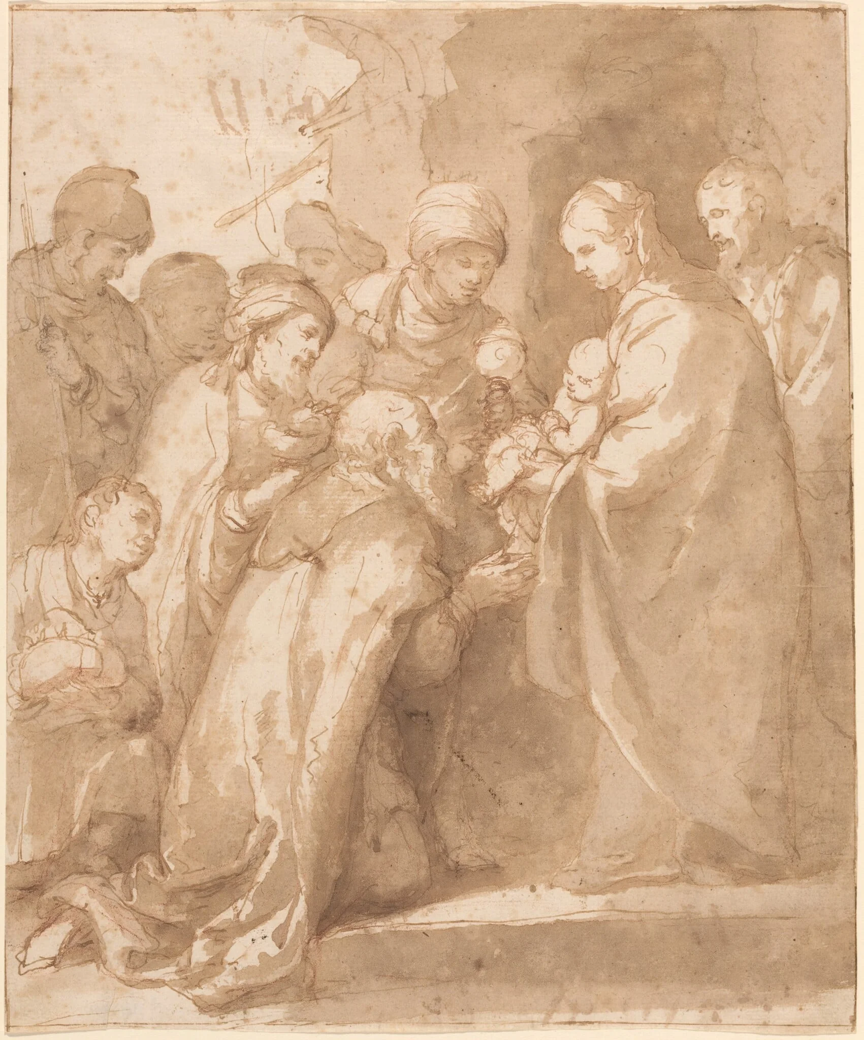 The Adoration of the Magi, detail