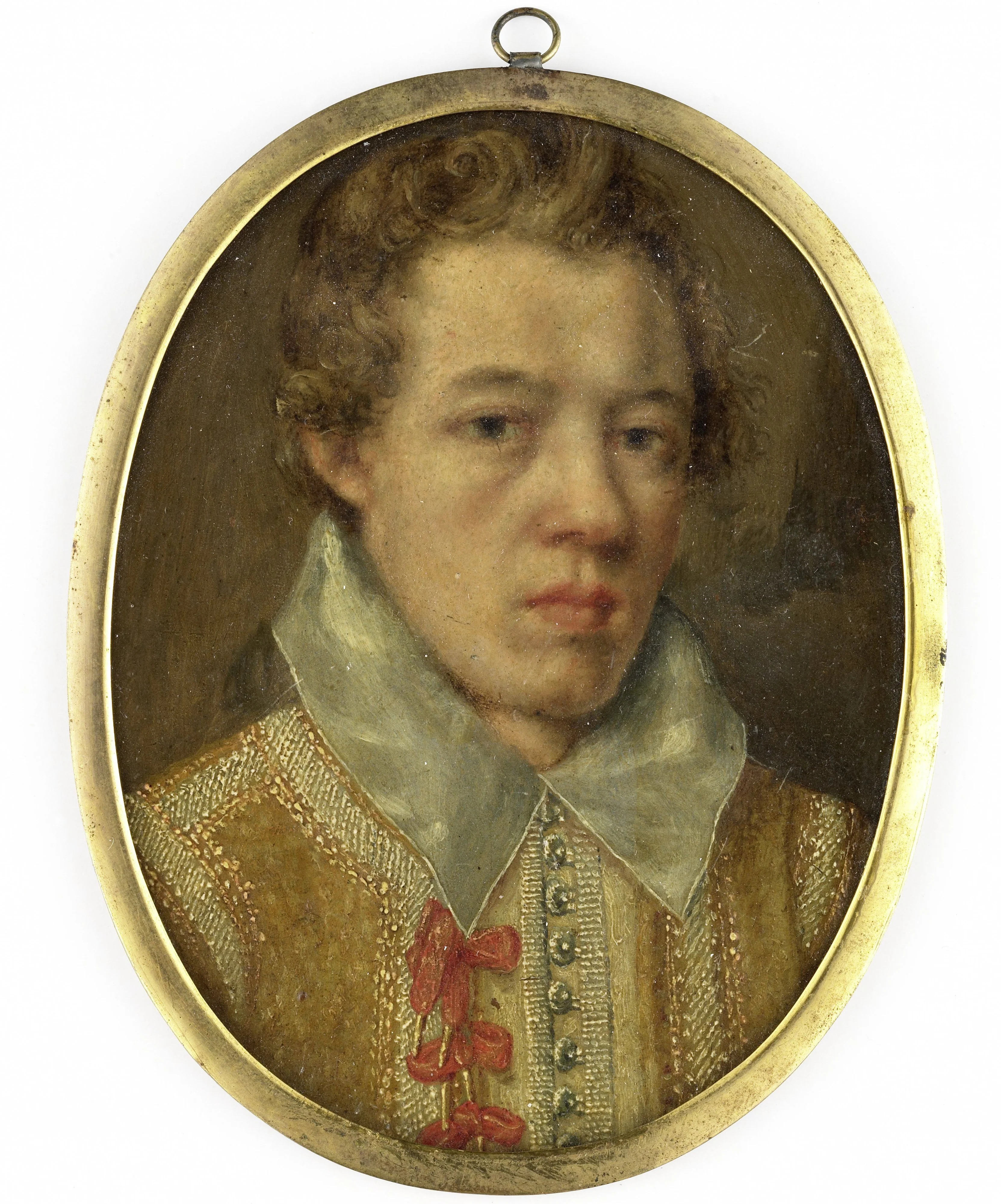 Portrait of a young man, detail