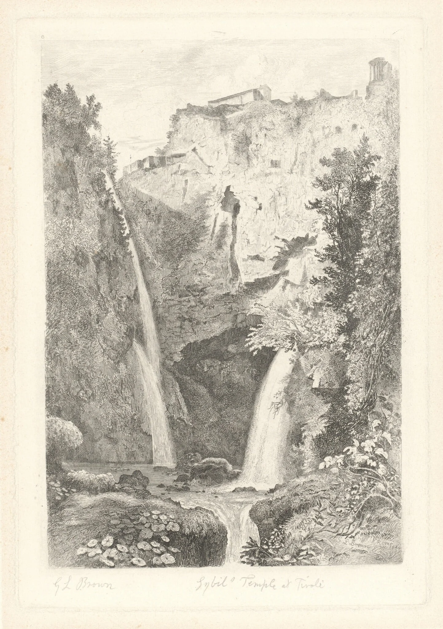 Cascades at Tivoli, detail