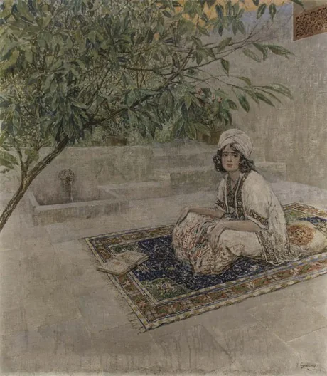 In the harem, detail