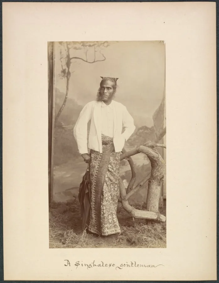 A Sinhalese Gentleman, detail