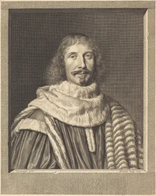 Pompone II de Bellievre, by Robert Nanteuil, ink, 1653