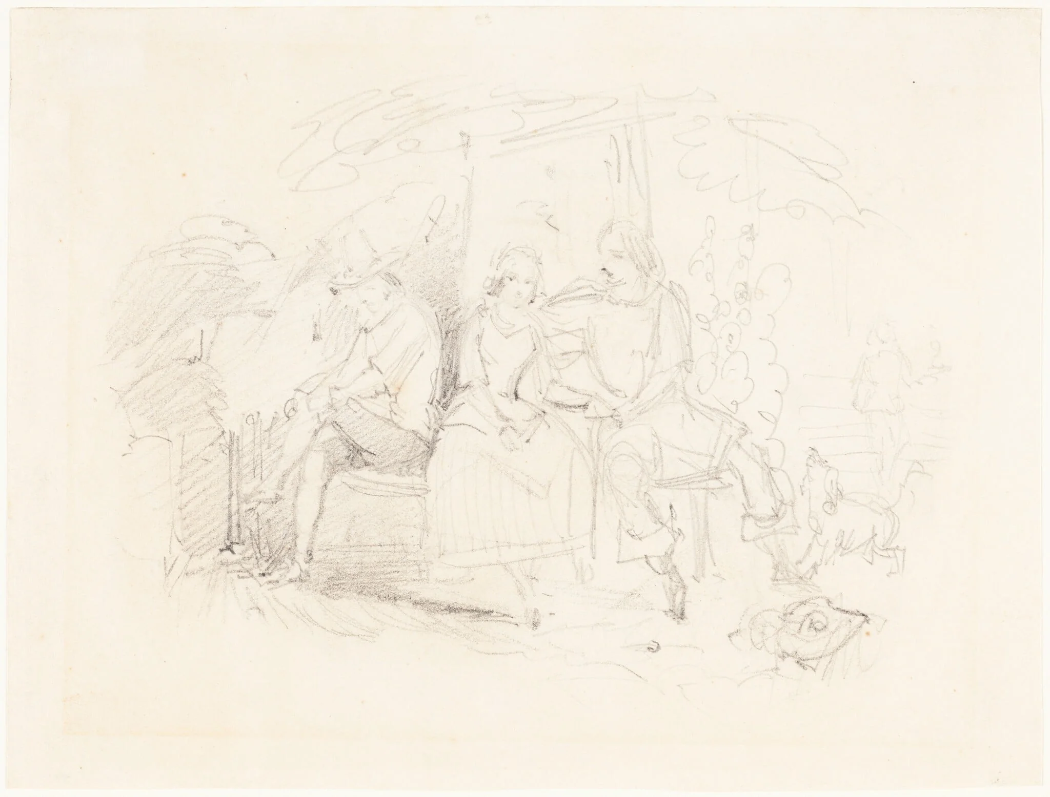 Lovers under a Tree, detail