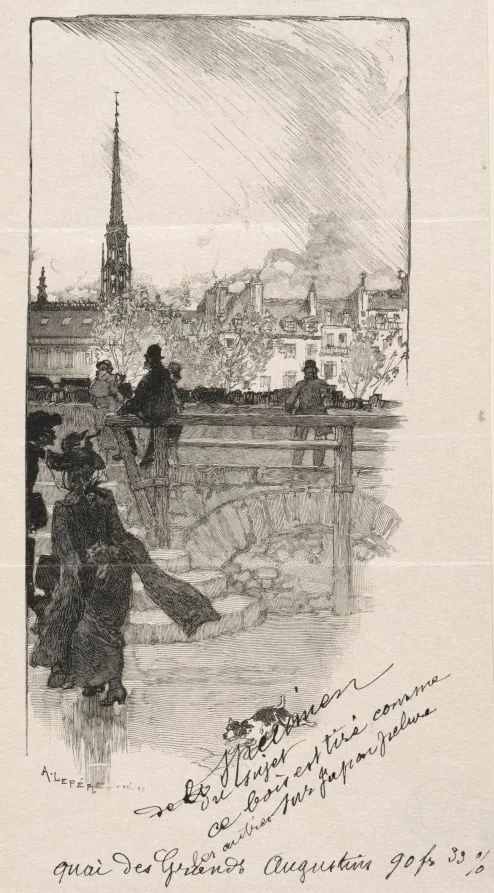 Quai des Grands Augustins, detail