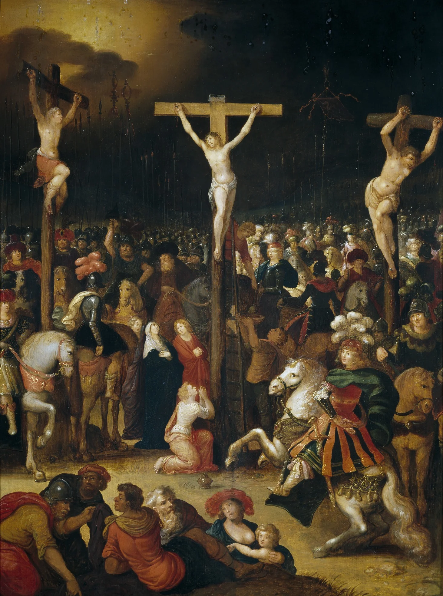 La Crucifixión, detail