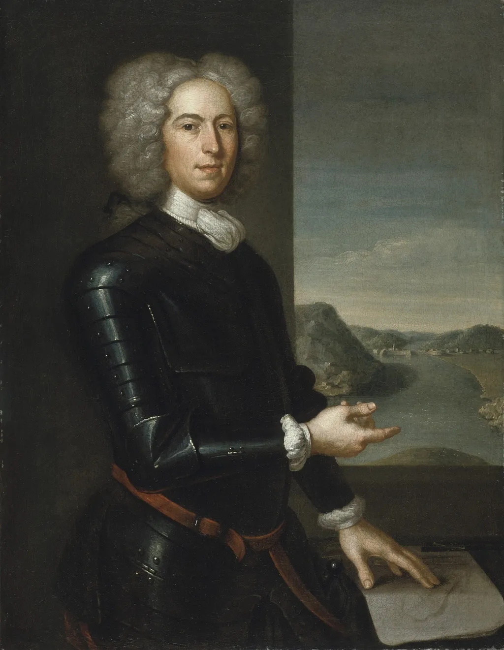 Portrait of Major General Paul Mascarene, by John Smibert, oil, 1729