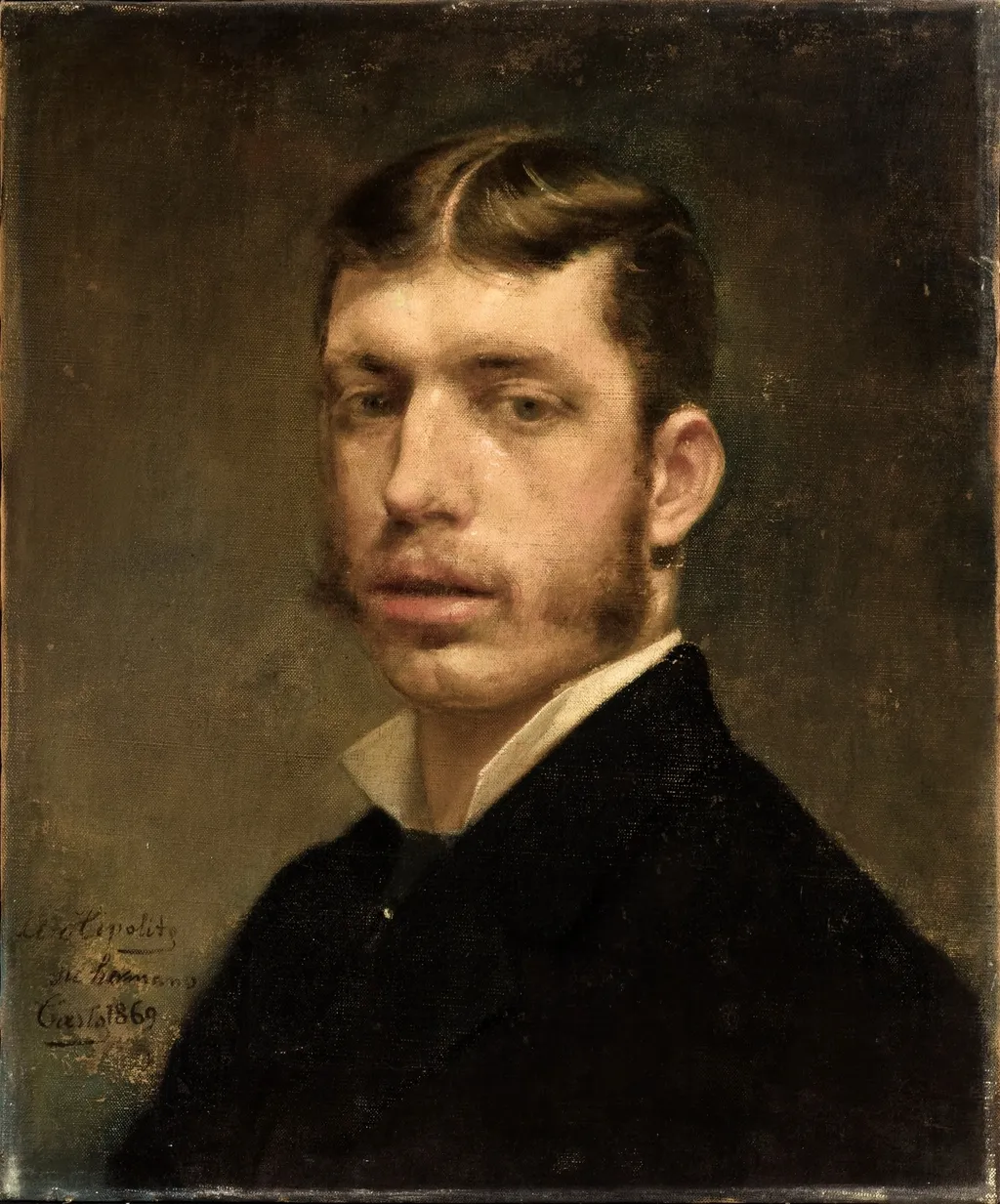 Retrato de Hipólito Rossy y Paul, by Casto Plasencia, oil, 1869
