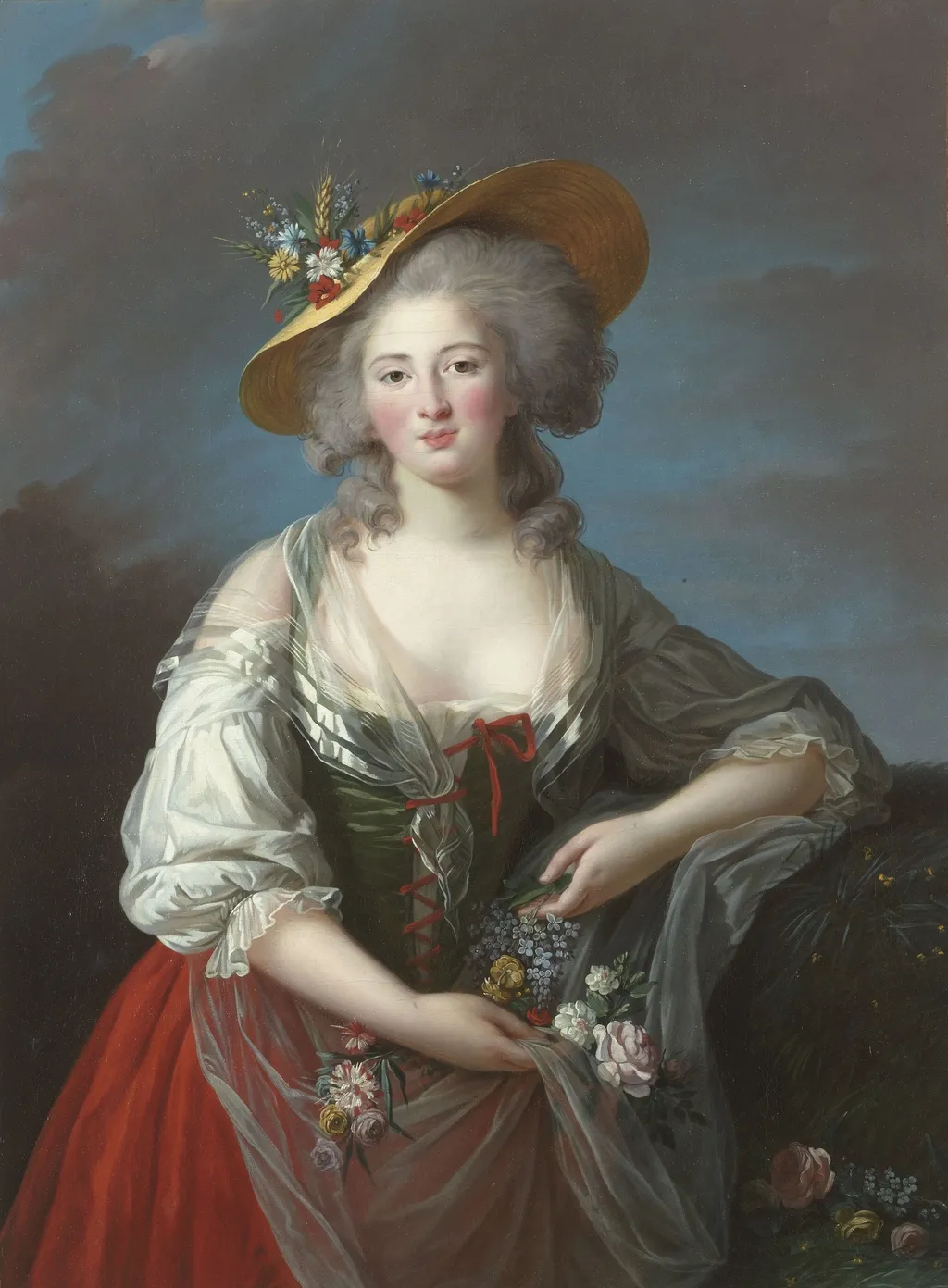 Elisabeth-Philippe-Marie-Hélène de France, dite Madame Elisabeth, by Élisabeth Louise Vigée Le Brun, oil, 1792