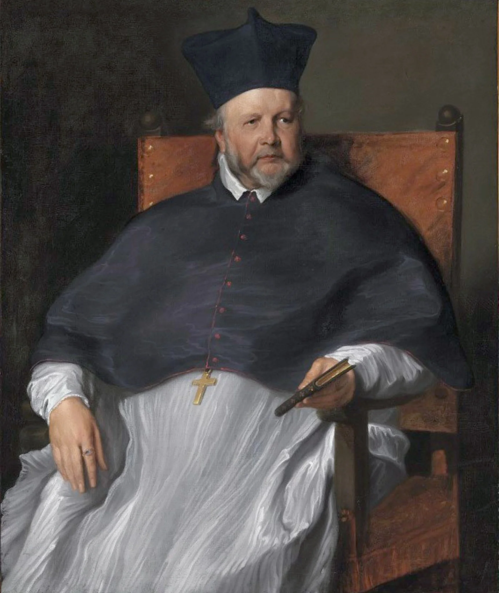 Portrait of Joannes Malderus, bishop of Antwerp, detail