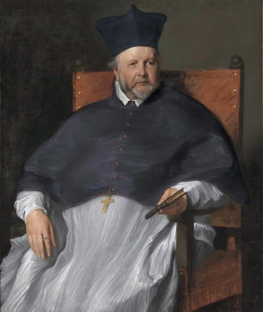 Portrait of Joannes Malderus, bishop of Antwerp, by Anthony van Dyck, oil, 1629