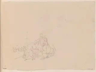 Chinese men surrounding a basket, by George Chinnery, 6