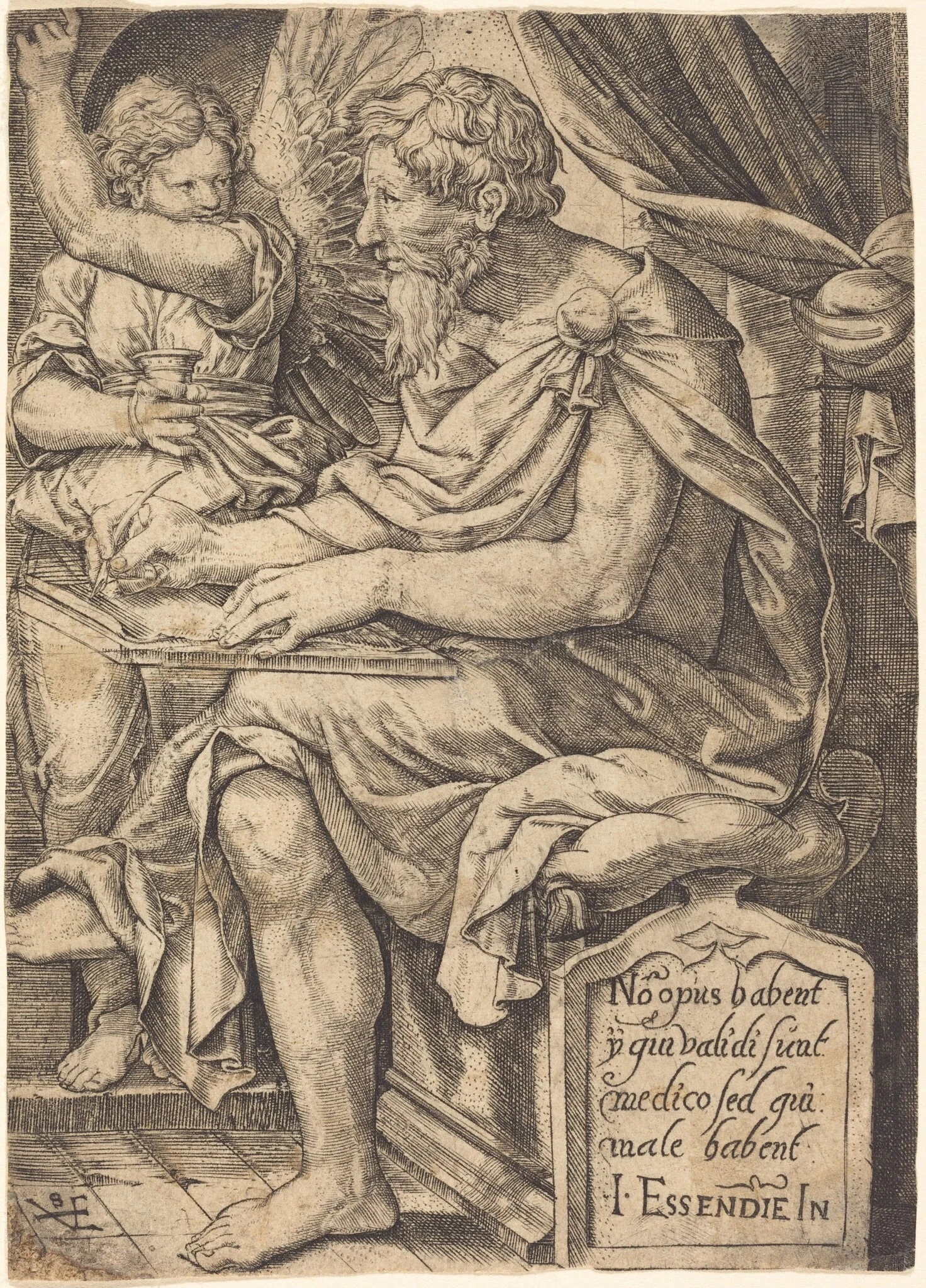 Saint Matthew, detail