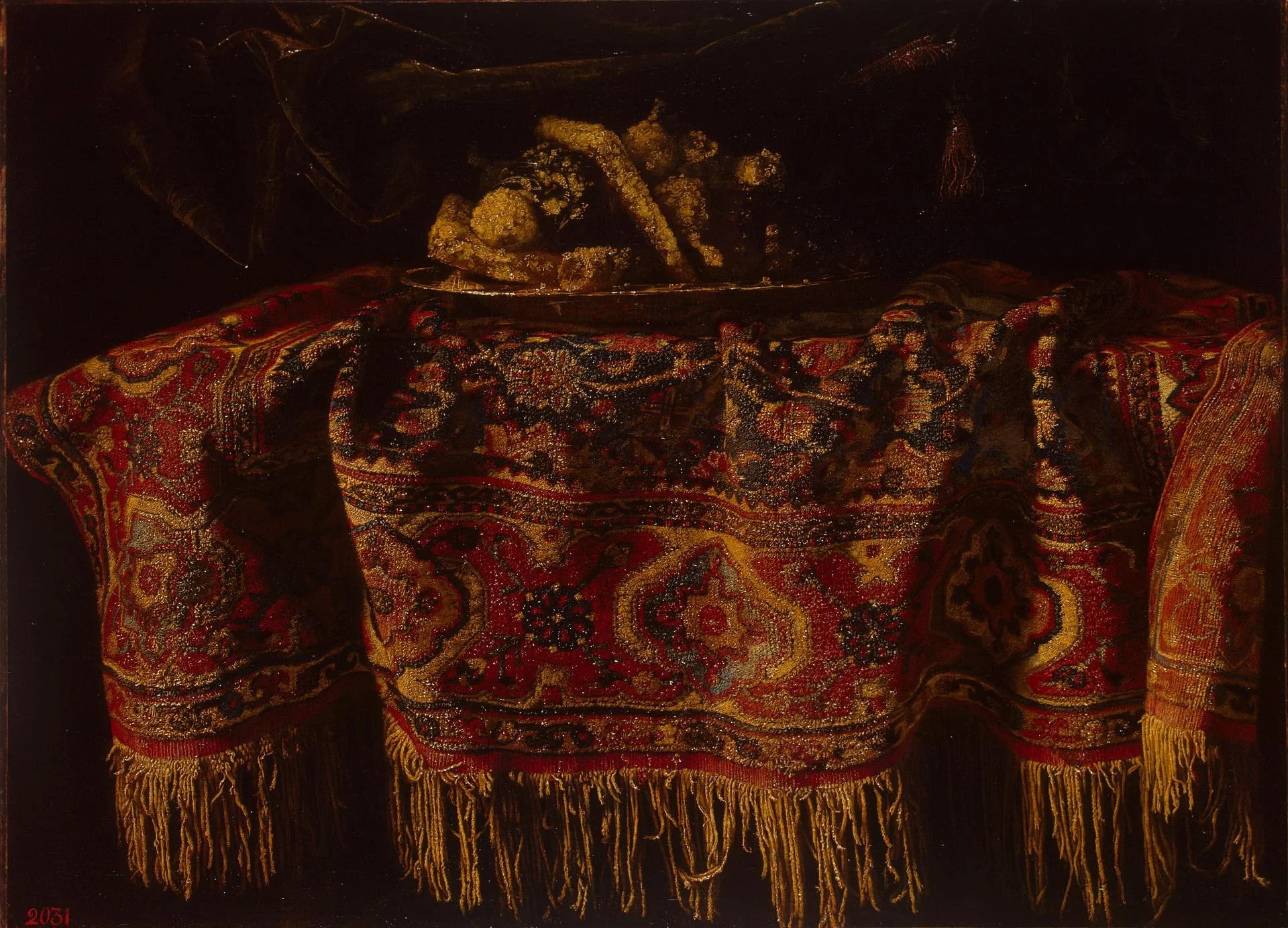 Still Life with an Oriental Carpet, detail
