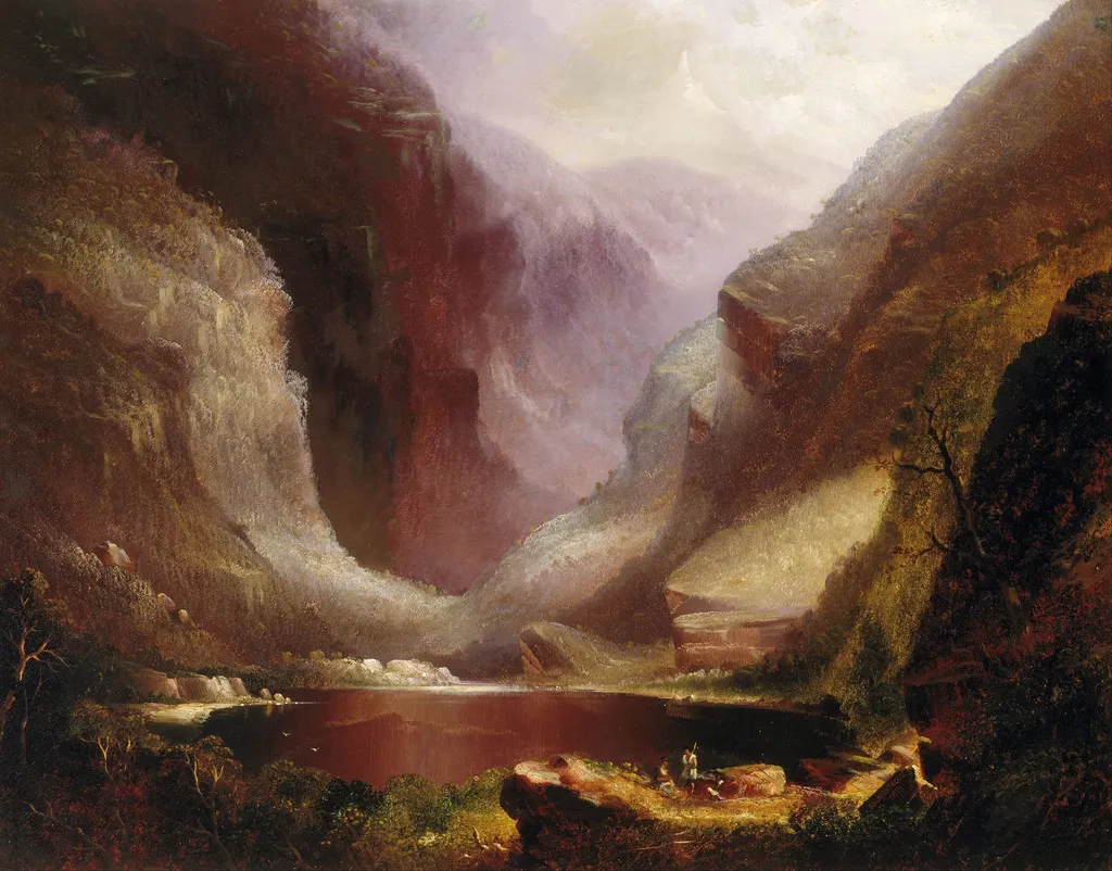 Mount Warning, New South Wales, by Fearnleigh Montagu, oil, 1875