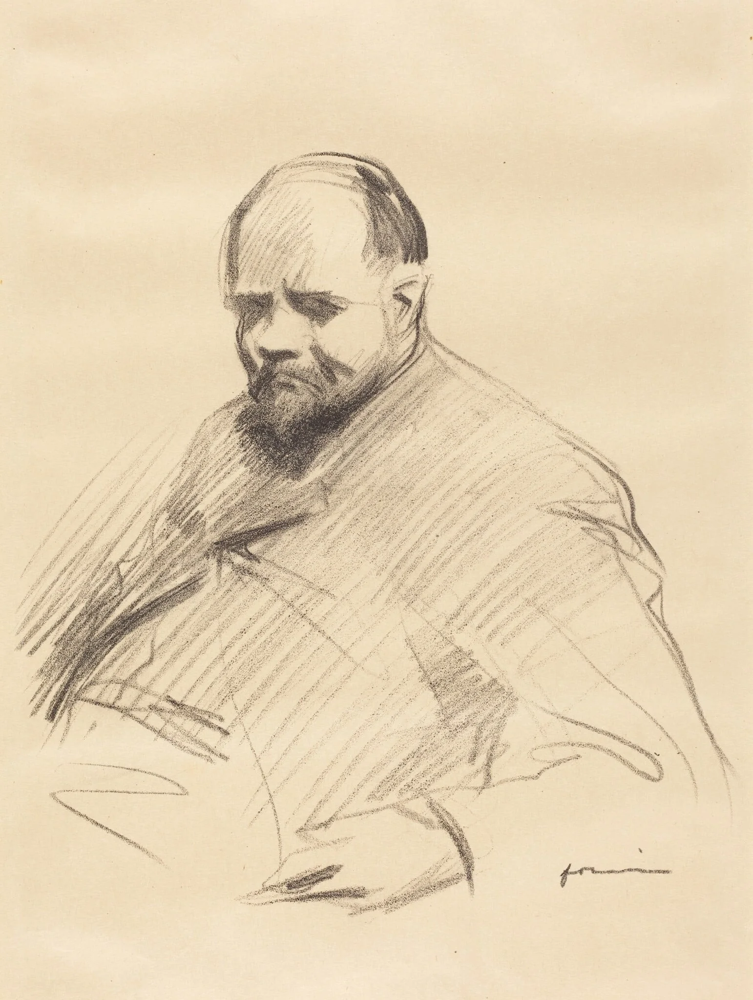 Portrait d'Ambroise Vollard (Portrait of Ambroise Vollard), detail