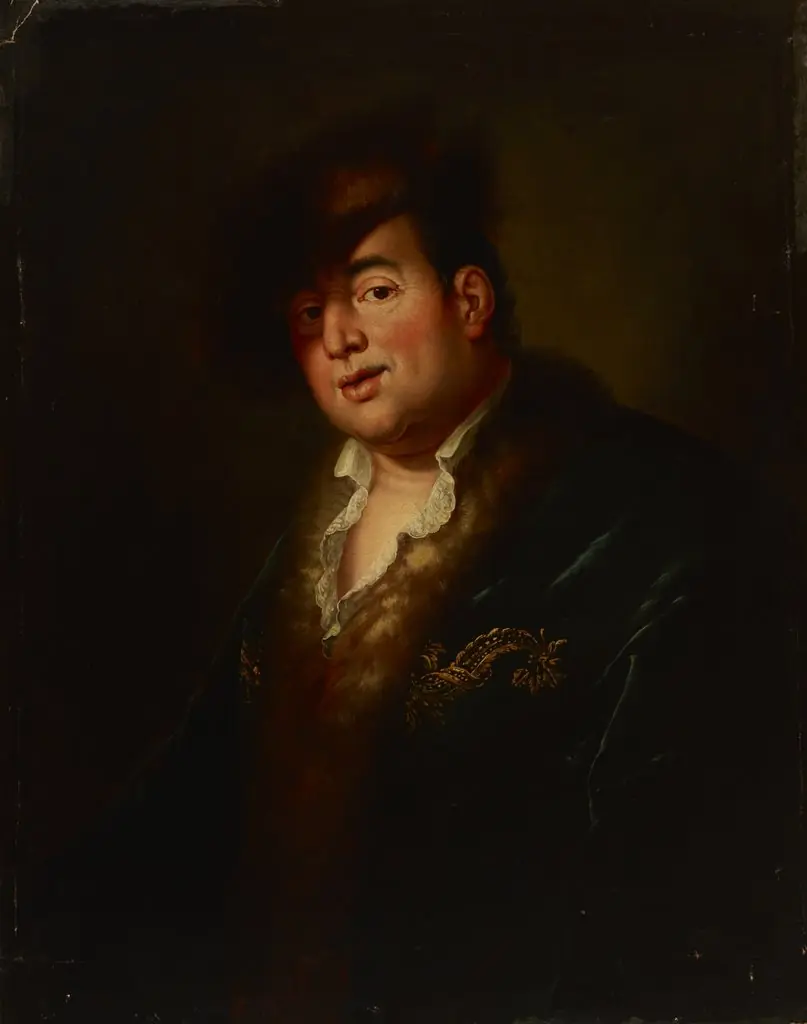Portrait of Johann Melchior Dinglinger (1664–1731), by Antoine Pesne, oil, 1750