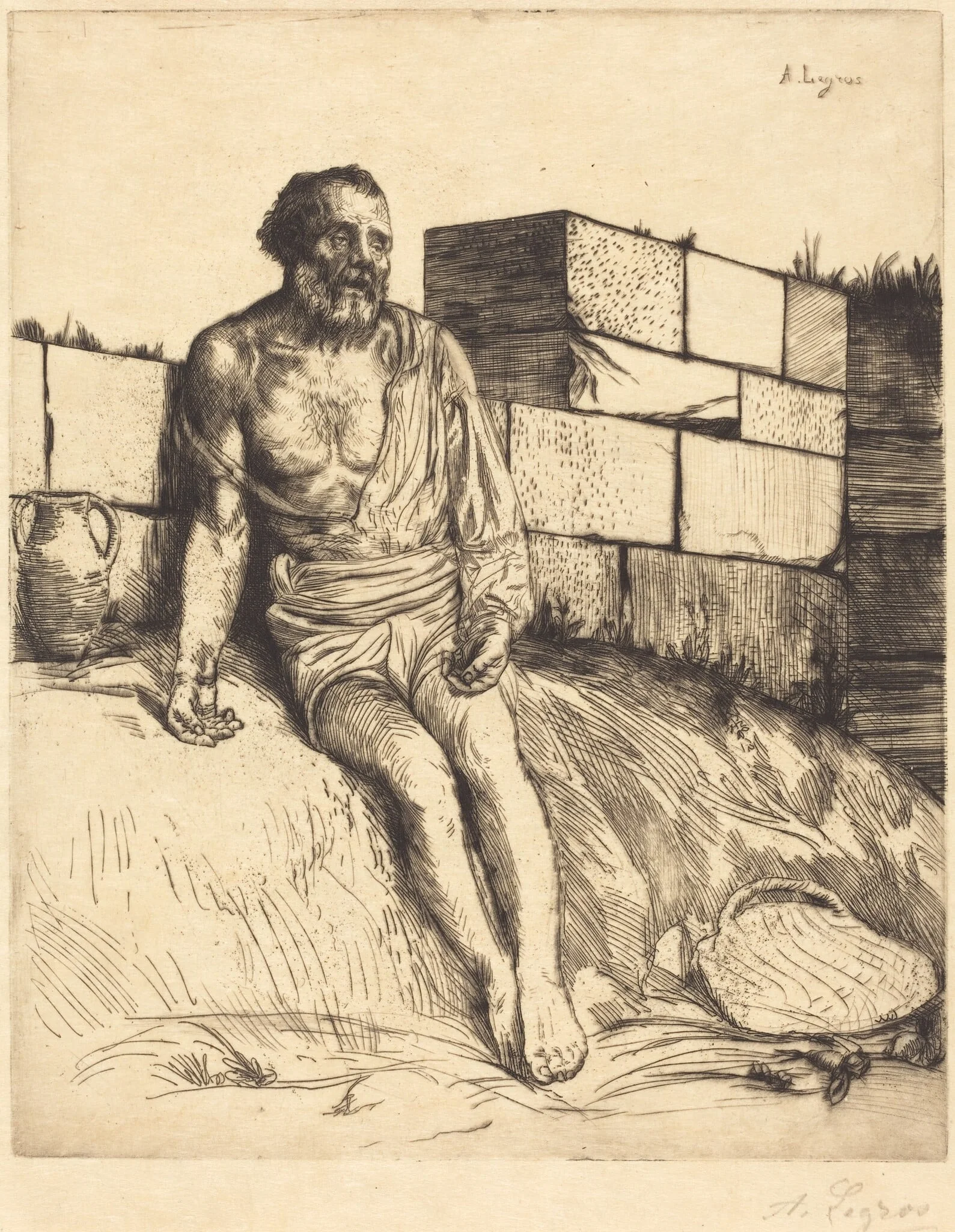 Job, 1st plate, detail