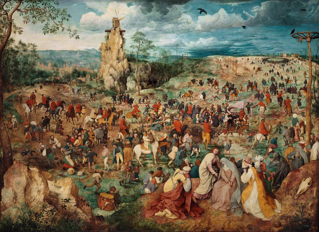 The Procession to Calvary, by Pieter Brueghel the Elder, oil, 1564