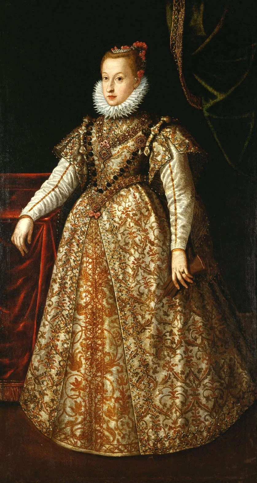 Portrait of Anna Caterina Gonzaga, detail